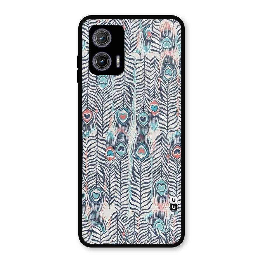 Feather Art Metal Back Case for Moto G73