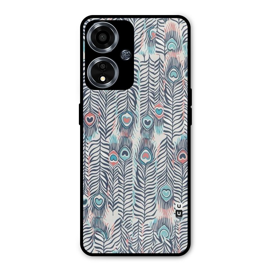 Feather Art Metal Back Case for Oppo A59