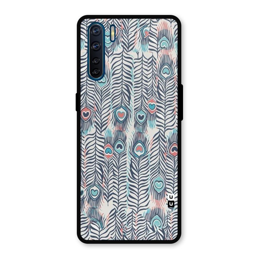 Feather Art Metal Back Case for Oppo F15