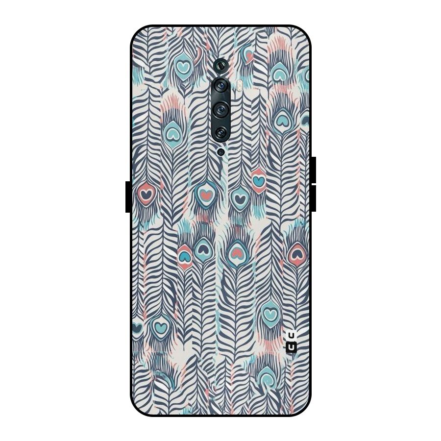 Feather Art Metal Back Case for Oppo Reno2 Z