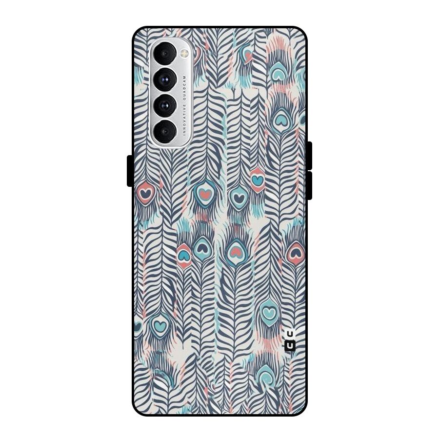 Feather Art Metal Back Case for Oppo Reno4 Pro