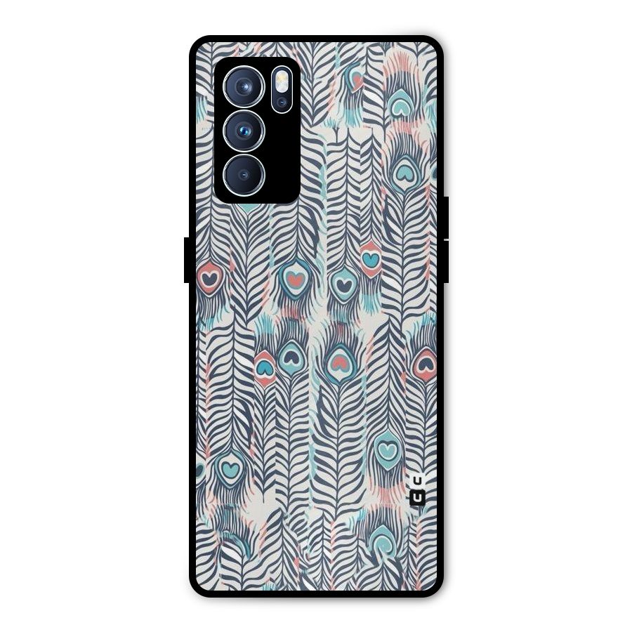 Feather Art Metal Back Case for Oppo Reno6 Pro 5G