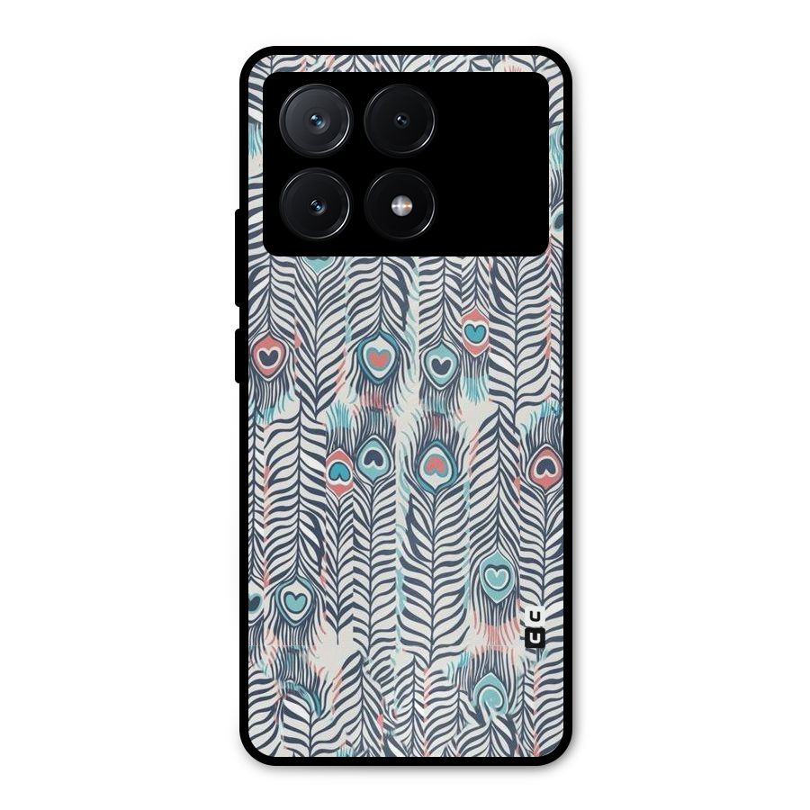 Feather Art Metal Back Case for Poco X6 Pro
