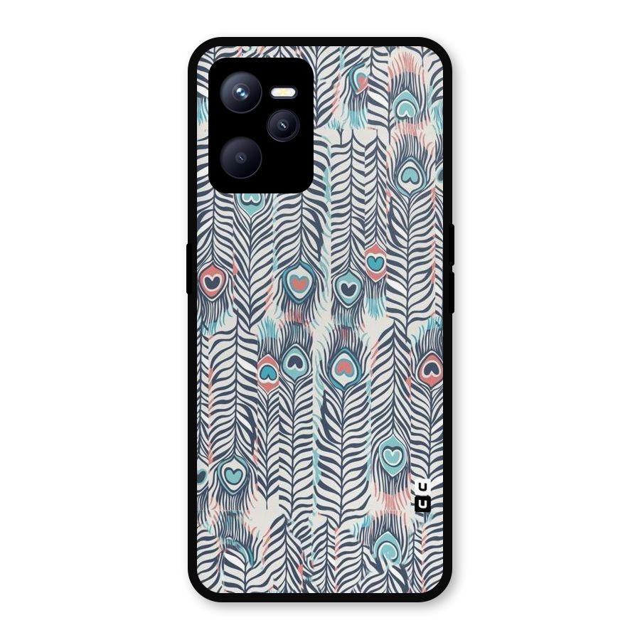 Feather Art Metal Back Case for Realme C35
