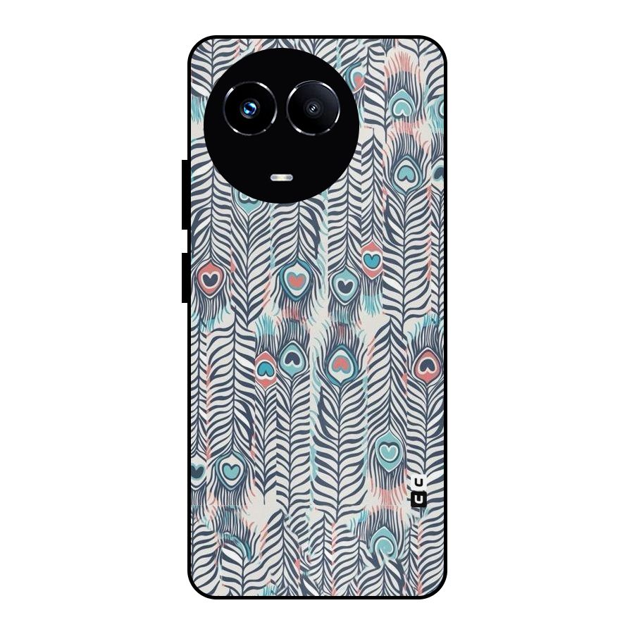 Feather Art Metal Back Case for Realme Narzo 60X