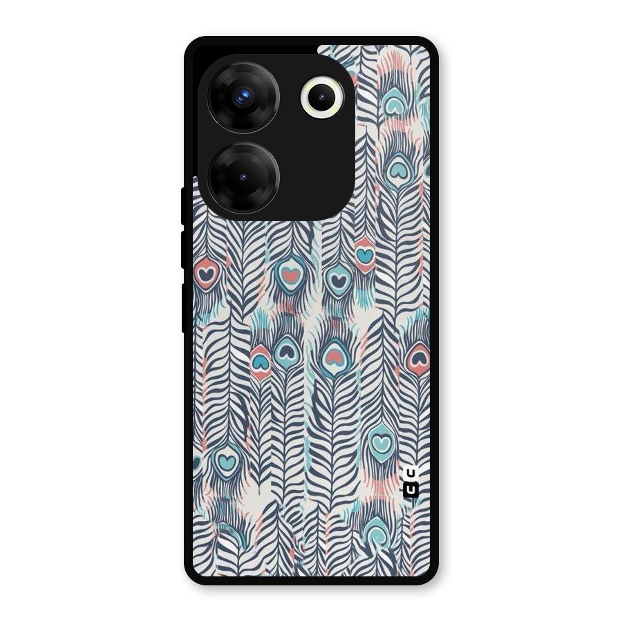 Feather Art Metal Back Case for Tecno Camon 20
