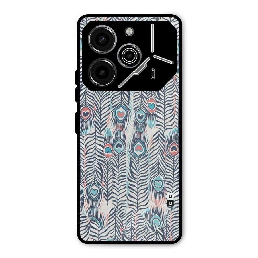 Feather Art Metal Back Case for Tecno Pova 6 Pro