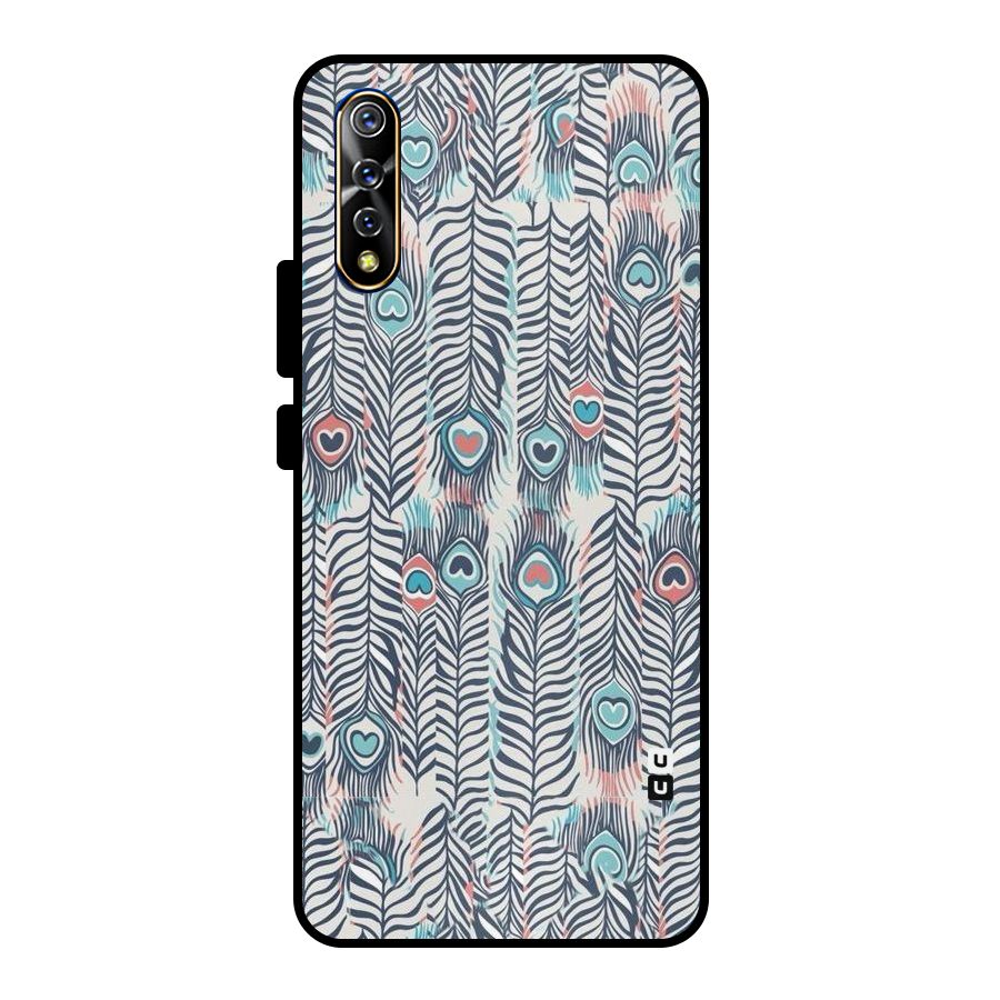 Feather Art Metal Back Case for Vivo S1