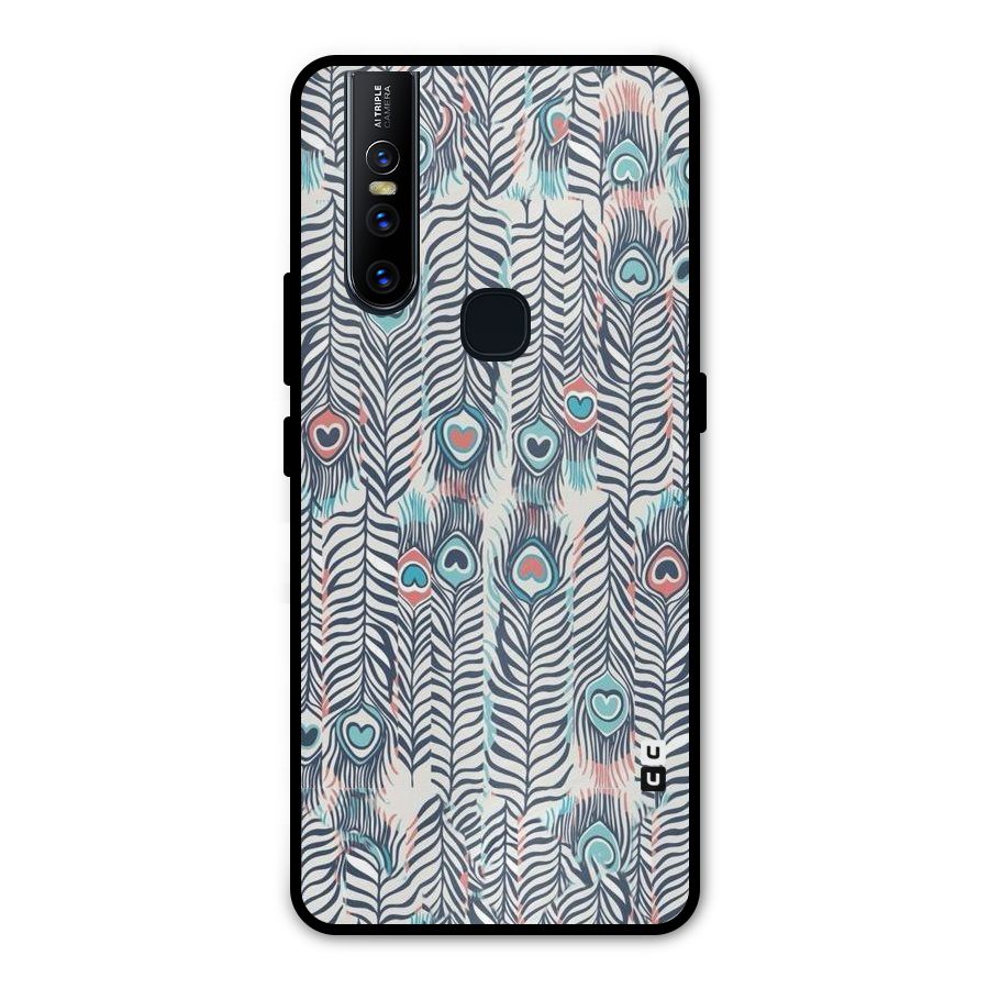Feather Art Metal Back Case for Vivo V15