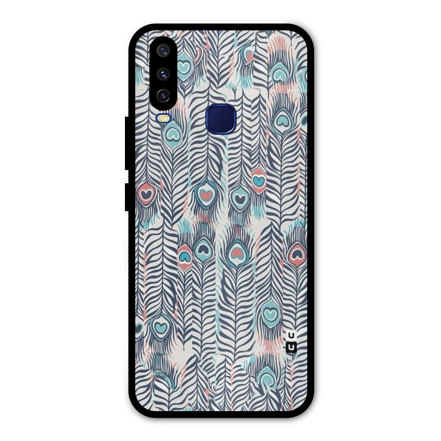 Feather Art Metal Back Case for Vivo V17