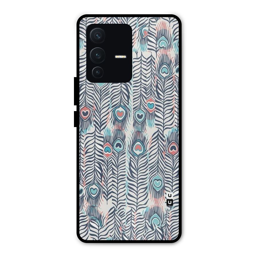Feather Art Metal Back Case for Vivo V23 Pro