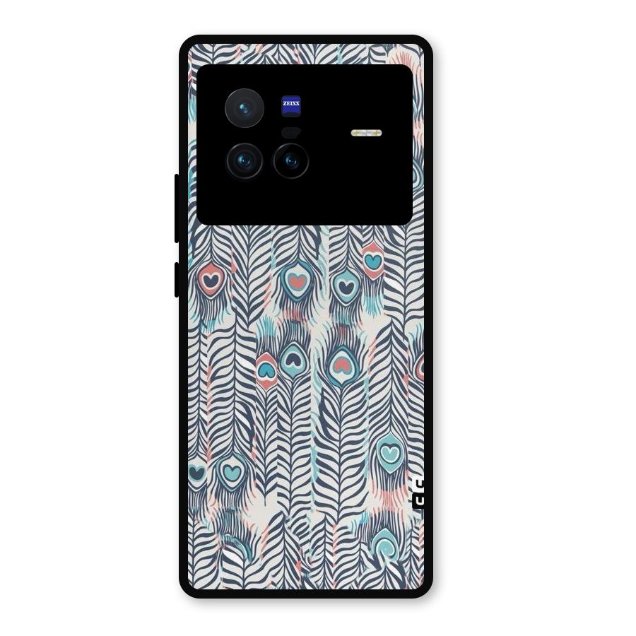 Feather Art Metal Back Case for Vivo X80