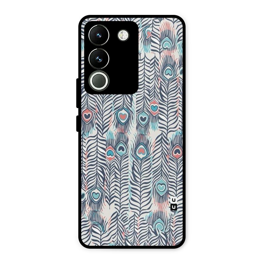 Feather Art Metal Back Case for Vivo Y200