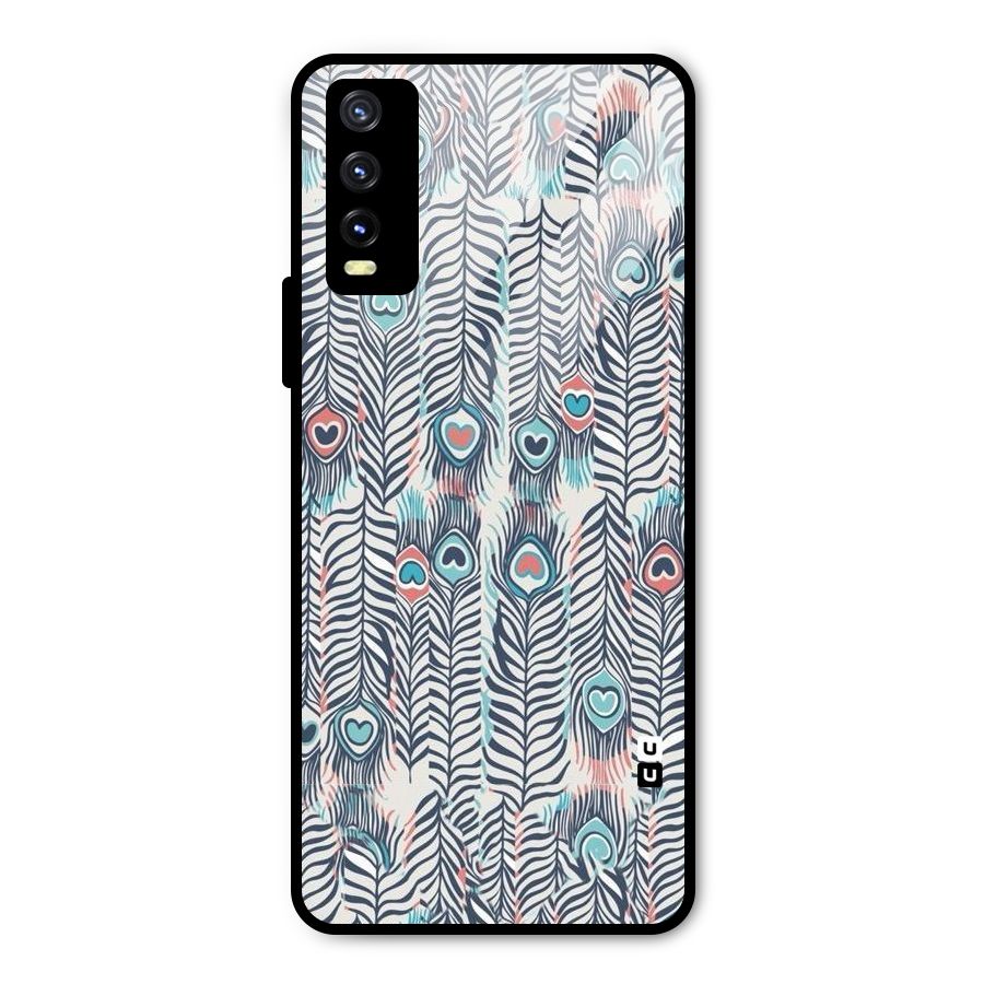 Feather Art Metal Back Case for Vivo Y20i