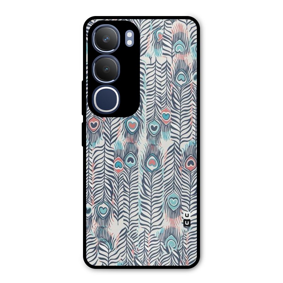 Feather Art Metal Back Case for Vivo Y29