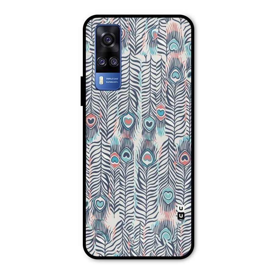 Feather Art Metal Back Case for Vivo Y31