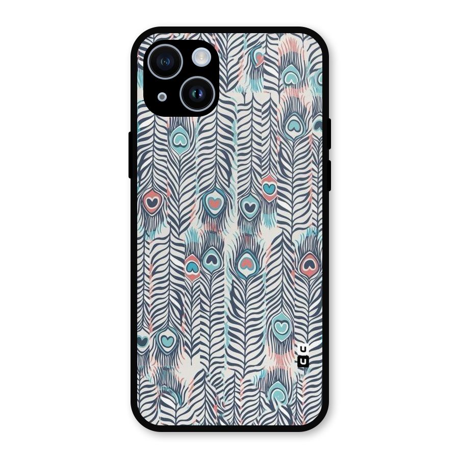 Feather Art Metal Back Case for iPhone 14