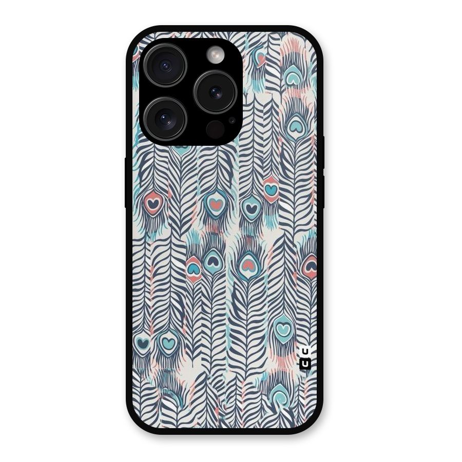 Feather Art Metal Back Case for iPhone 15 Pro