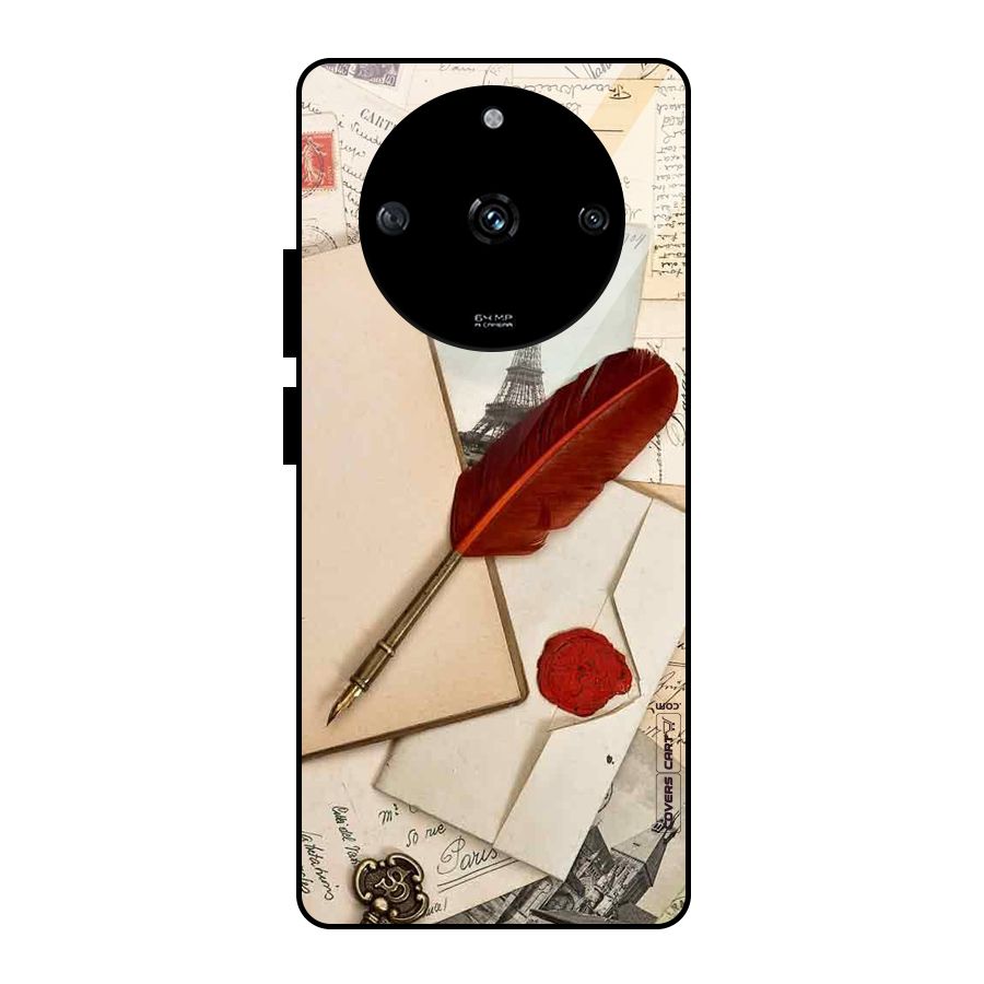 Feather Beauty Glass Back Case for Realme Narzo 60 5G