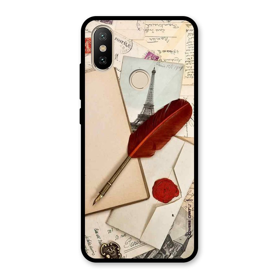 Feather Beauty Glass Back Case for Redmi A2