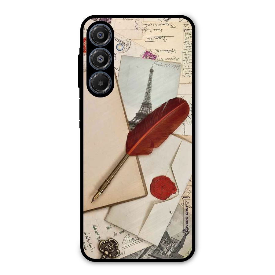 Feather Beauty Metal Back Case for Galaxy A16 5G