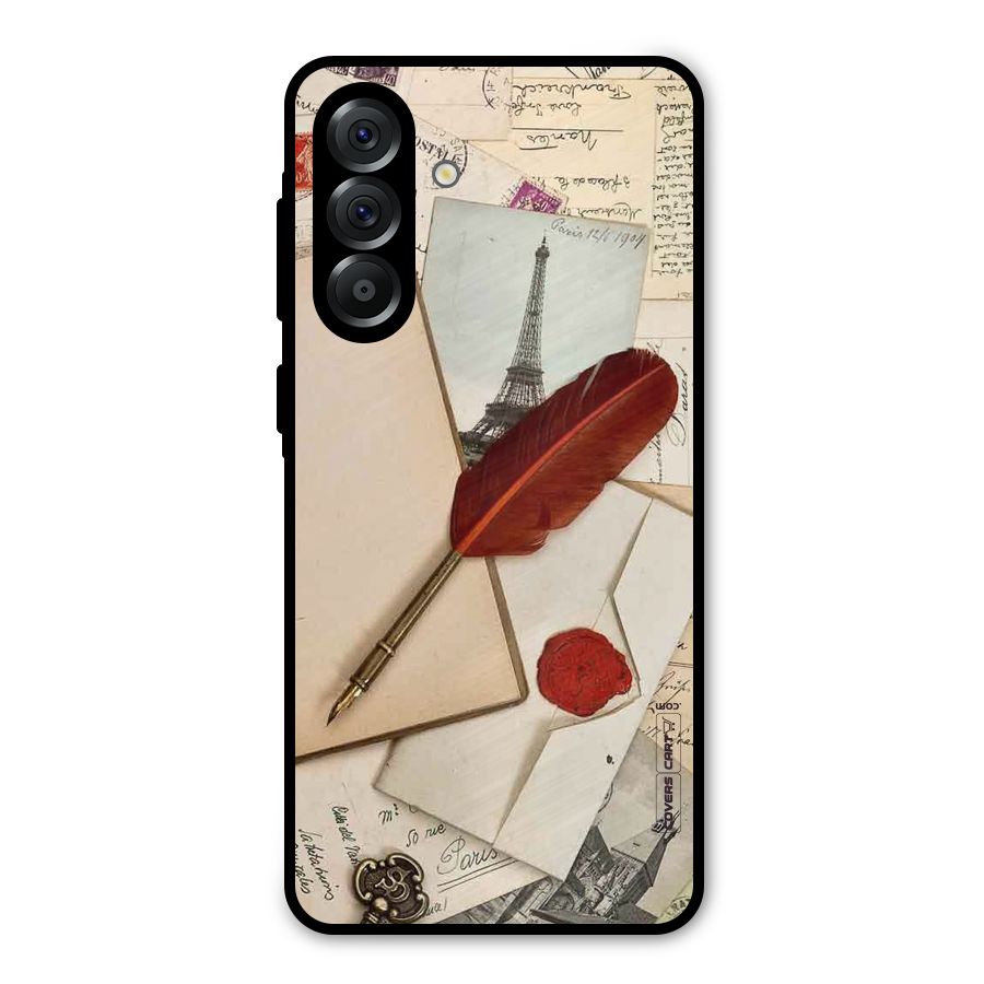Feather Beauty Metal Back Case for Galaxy A36