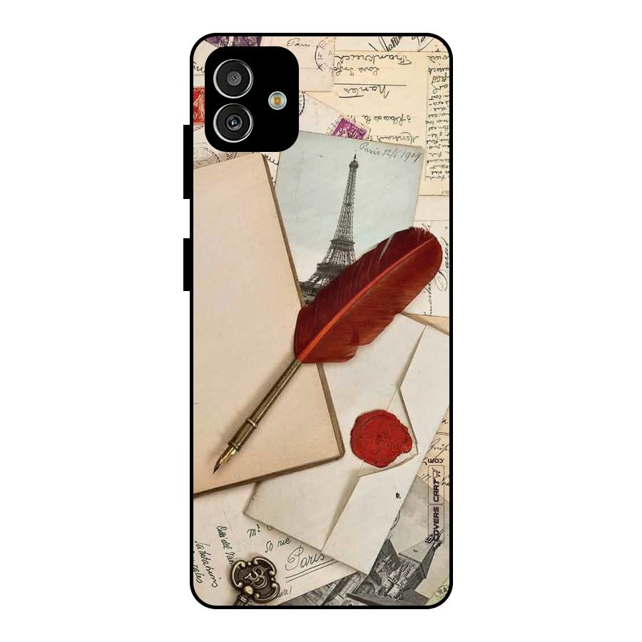 Feather Beauty Metal Back Case for Galaxy M13 5G