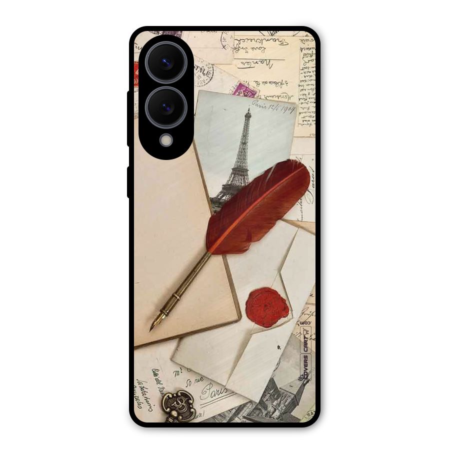 Feather Beauty Metal Back Case for Galaxy S25 Edge