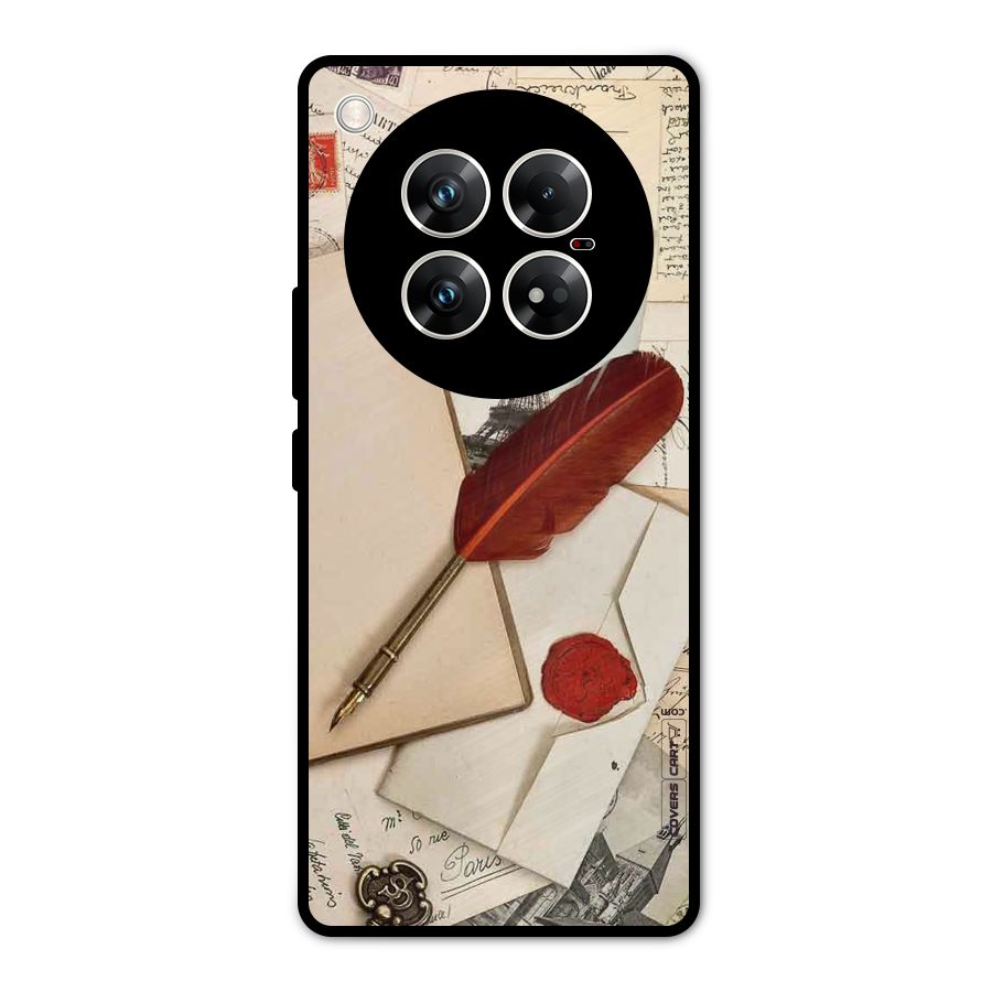 Feather Beauty Metal Back Case for Infinix Zero 40 5G
