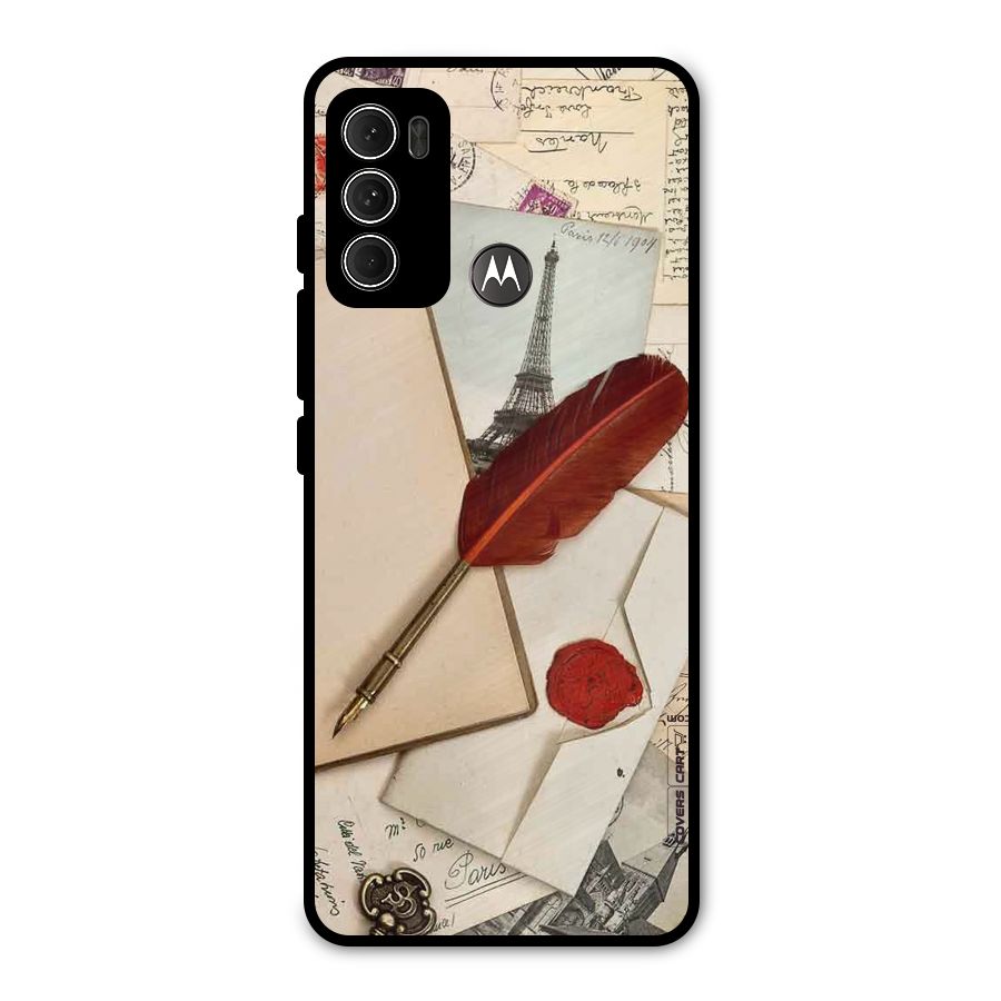 Feather Beauty Metal Back Case for Moto G60