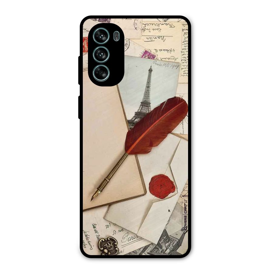 Feather Beauty Metal Back Case for Moto G62