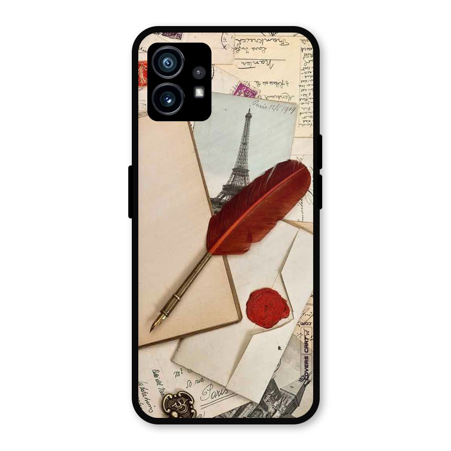 Feather Beauty Metal Back Case for Nothing Phone 1