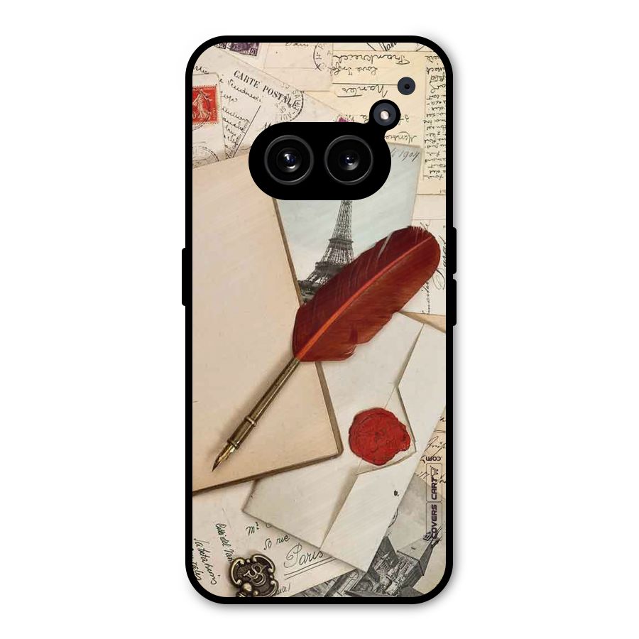 Feather Beauty Metal Back Case for Nothing Phone 2a Plus