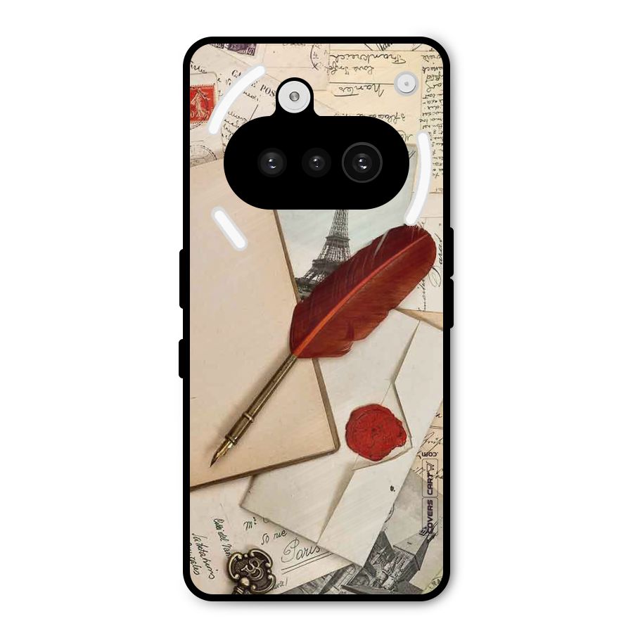 Feather Beauty Metal Back Case for Nothing Phone 3a
