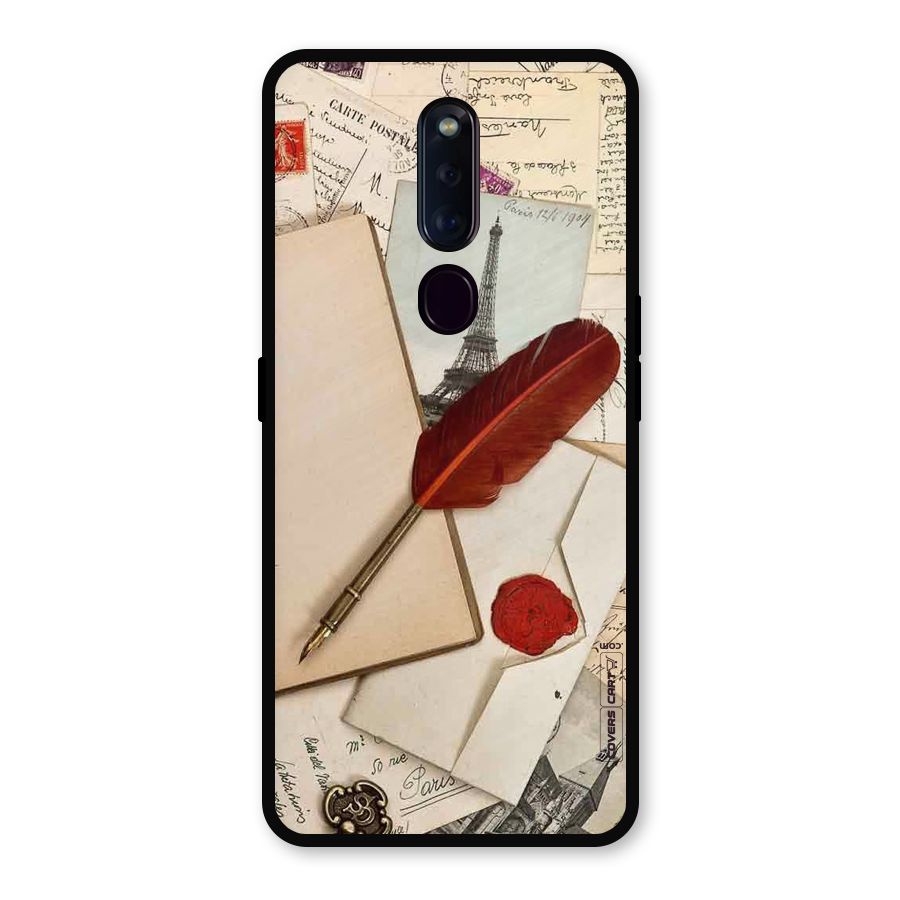 Feather Beauty Metal Back Case for Oppo F11 Pro