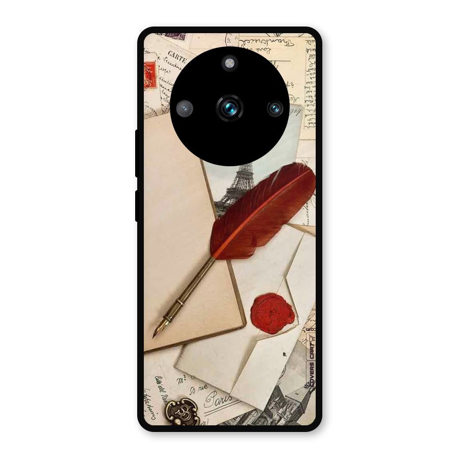 Feather Beauty Metal Back Case for Realme 11 Pro Plus