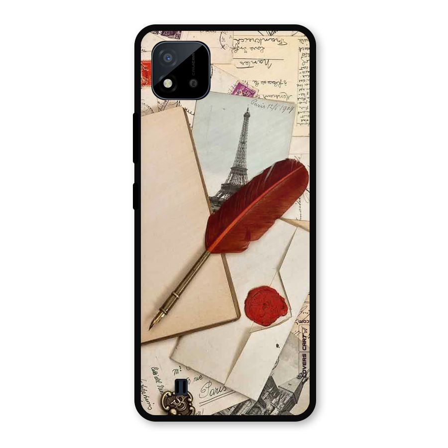Feather Beauty Metal Back Case for Realme C11 2021