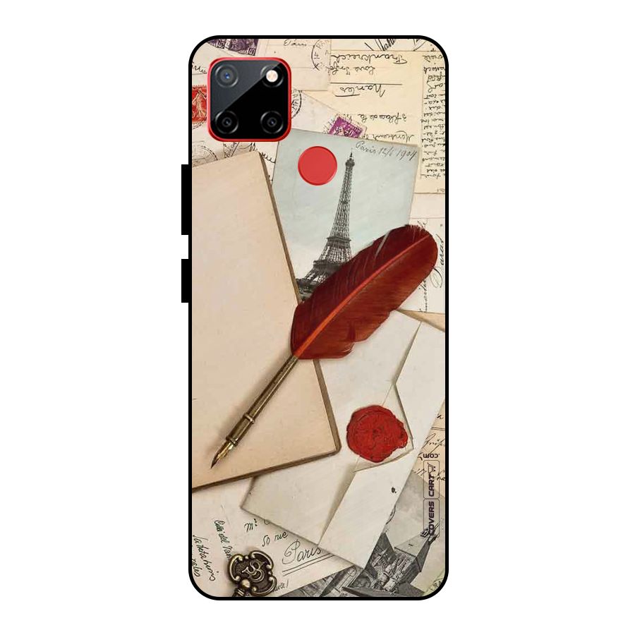 Feather Beauty Metal Back Case for Realme C12