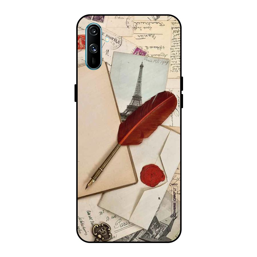 Feather Beauty Metal Back Case for Realme C3