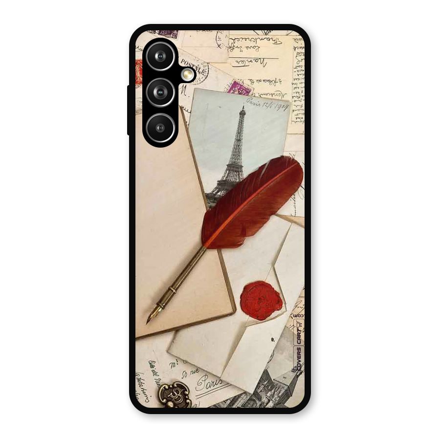 Feather Beauty Metal Back Case for Samsung Galaxy M54