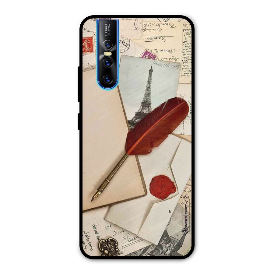 Feather Beauty Metal Back Case for Vivo V15 Pro