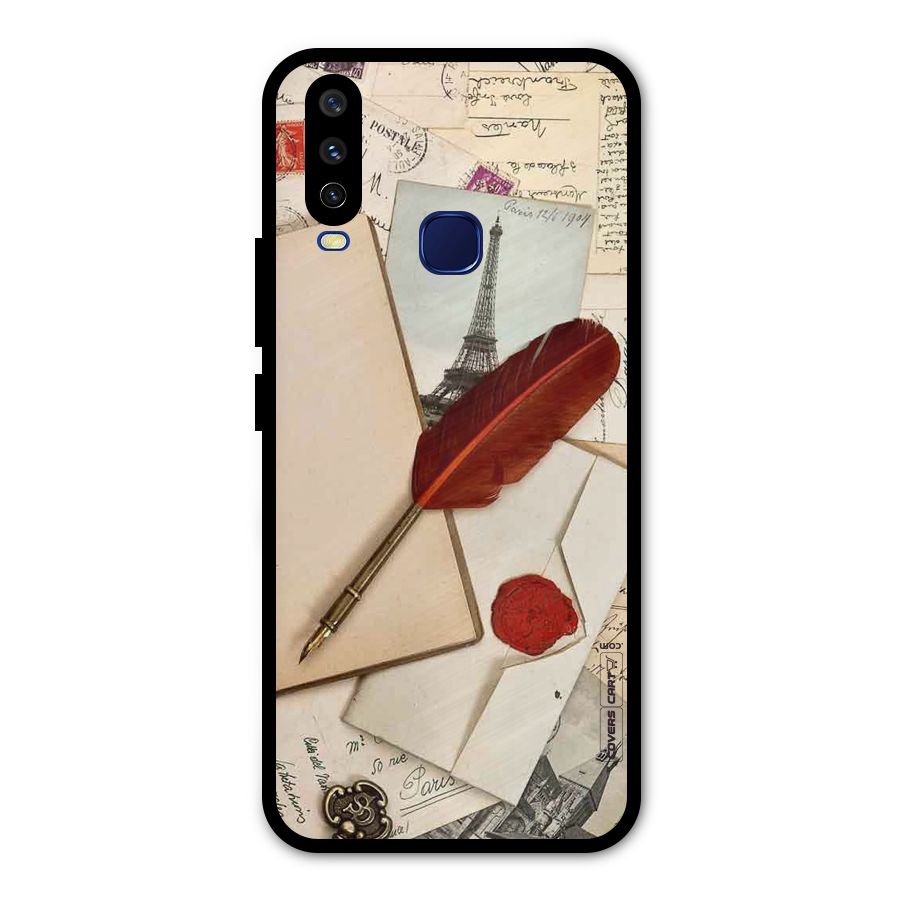 Feather Beauty Metal Back Case for Vivo V17