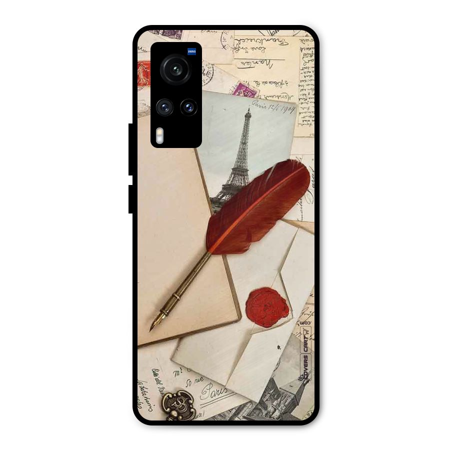 Feather Beauty Metal Back Case for Vivo X60