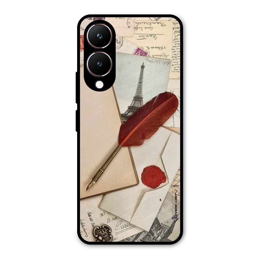 Feather Beauty Metal Back Case for Vivo Y28