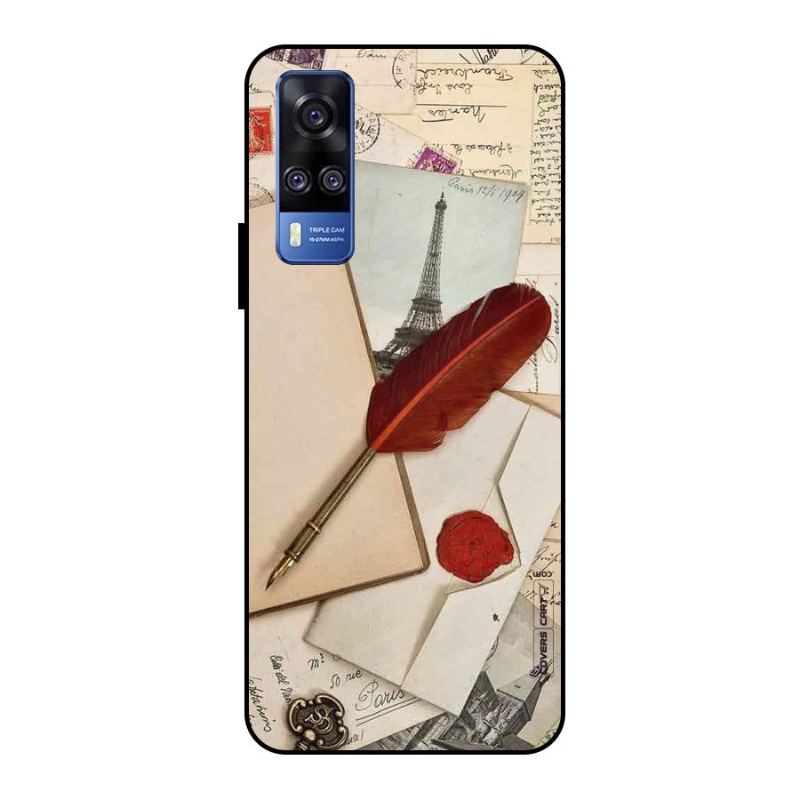 Feather Beauty Metal Back Case for Vivo Y51