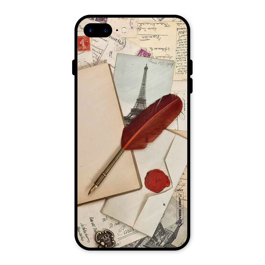 Feather Beauty Metal Back Case for iPhone 8 Plus