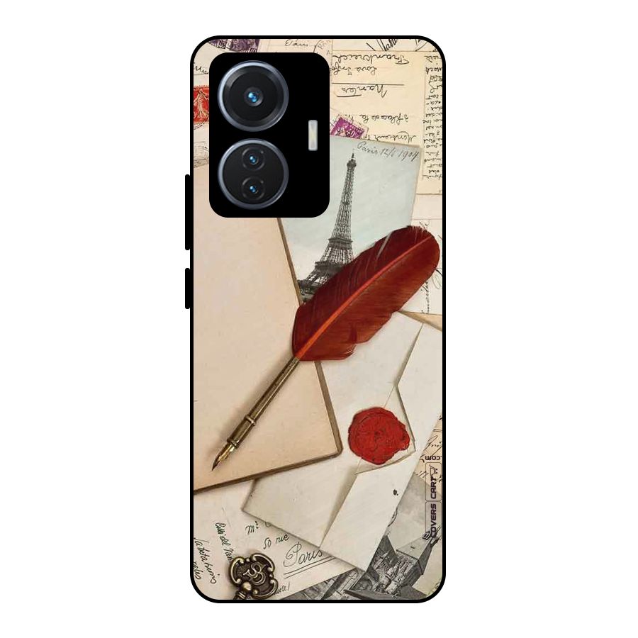 Feather Beauty Metal Back Case for iQOO Z6 44W
