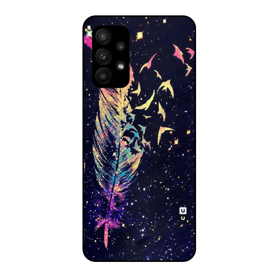 Feather Bird Fly Metal Back Case for Galaxy A23