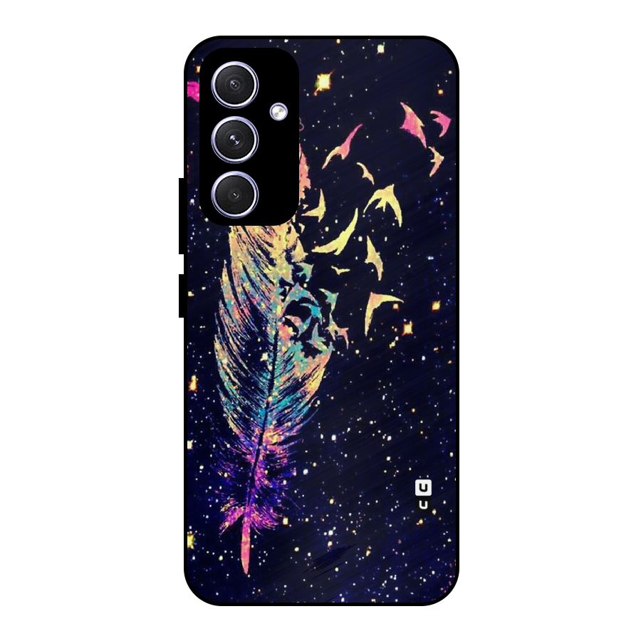 Feather Bird Fly Metal Back Case for Galaxy A54