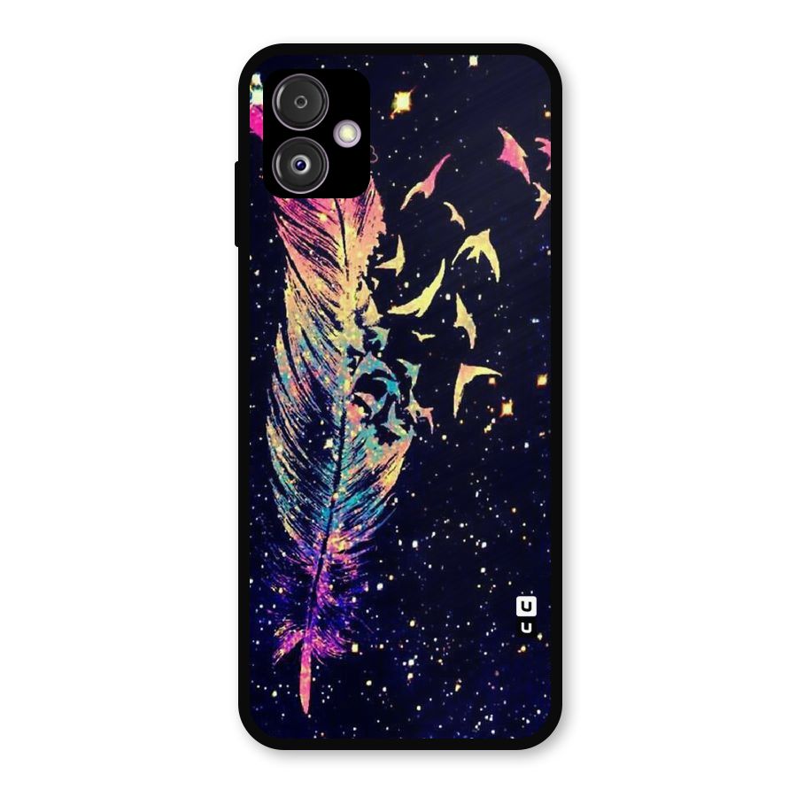 Feather Bird Fly Metal Back Case for Galaxy F14